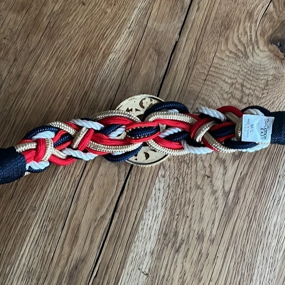 Motion East Vintage 80's 90's Twisted Multicoloured Rope Belt Sz M/L